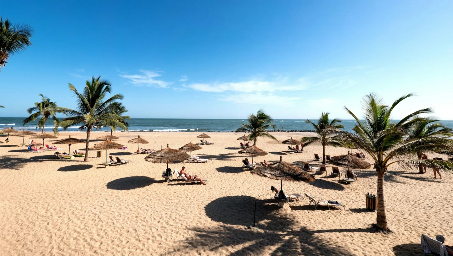 Cape Point Beach on The Gambia’s Atlantic coast, reached via Banjul