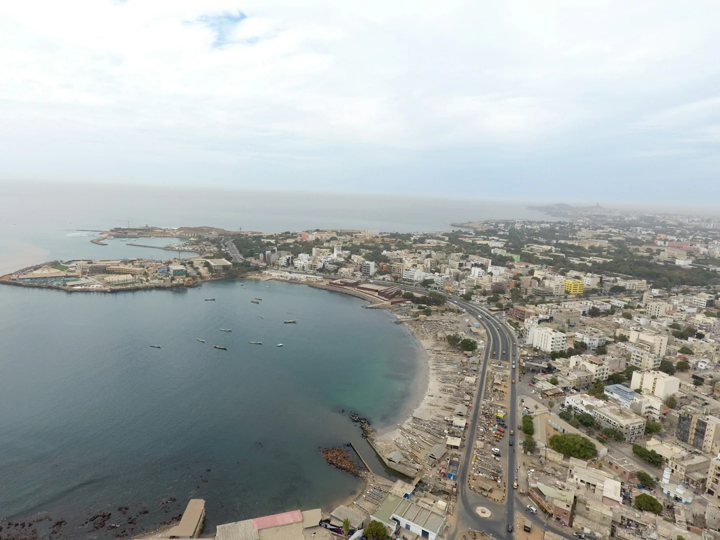 Dakar city and Atlantic coastline, Senegal