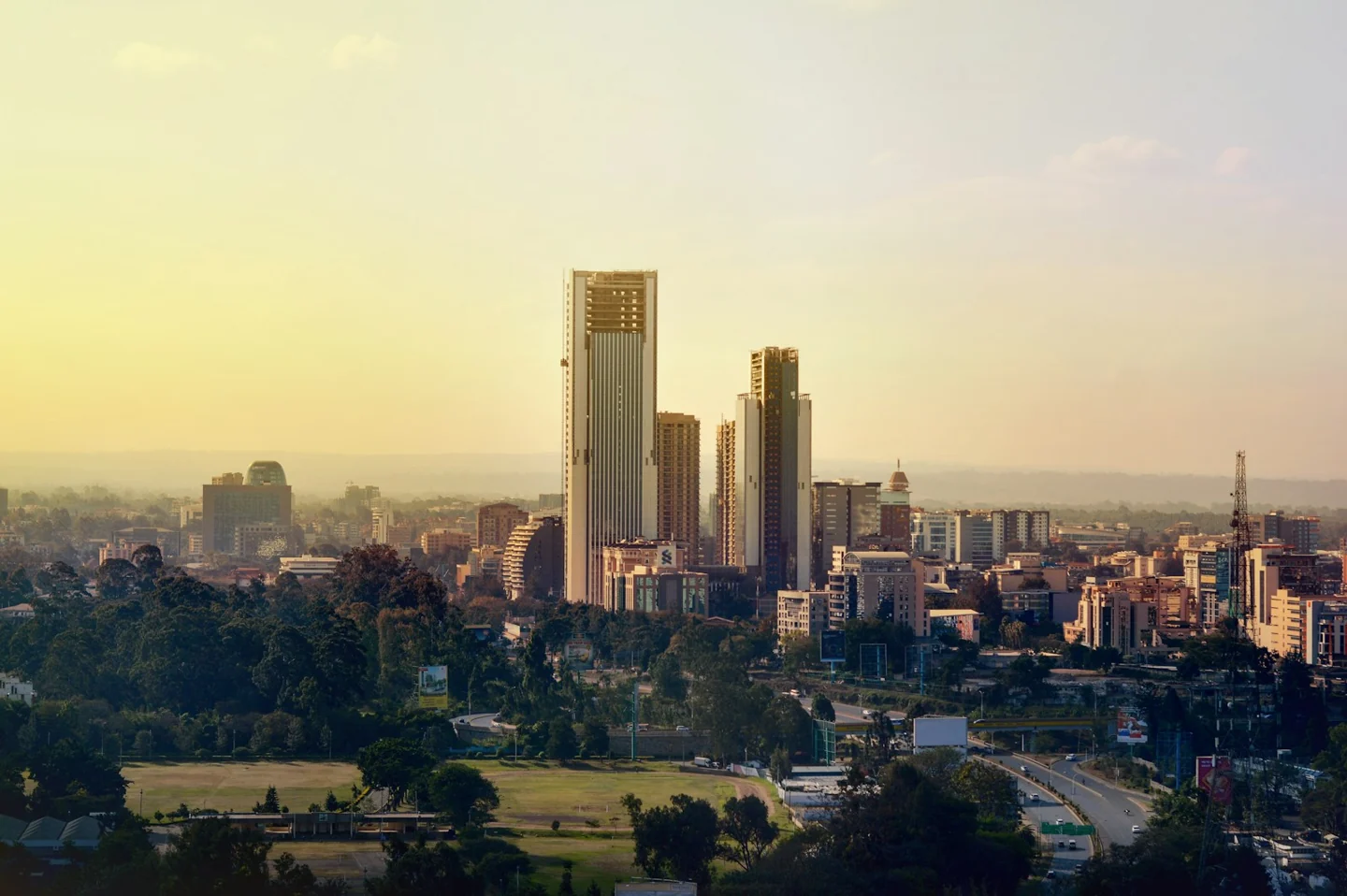 Nairobi city skyline, Kenya